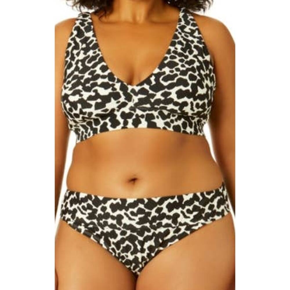 Time and Tru Women's Mide Rise Animal Print Biniki Plus Size 3x